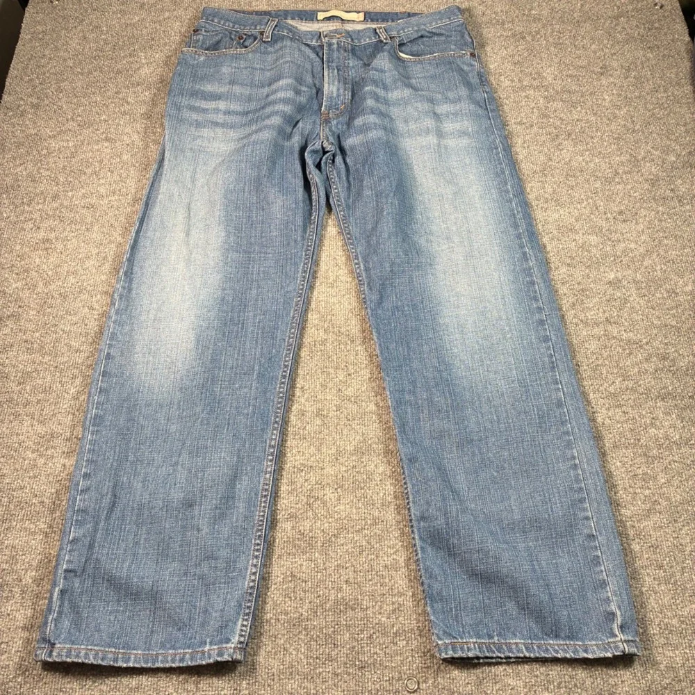 Levis 559 Relaxed Straight Jeans Mens 38x32 Blue Medium Wash Denim Workwear